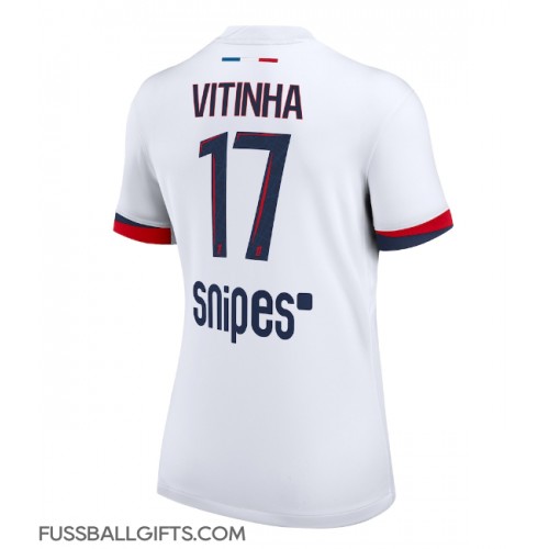 Paris Saint-Germain Vitinha #17 Fußballbekleidung Auswärtstrikot Damen 2025-26 Kurzarm